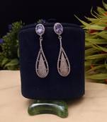 Indian jewellery american diamond white polish earrings set jewellery for women