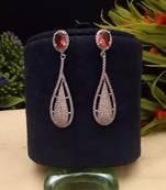 Indian jewellery american diamond white polish earrings set jewellery for women