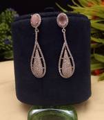 Indian jewellery american diamond white polish earrings set jewellery for women