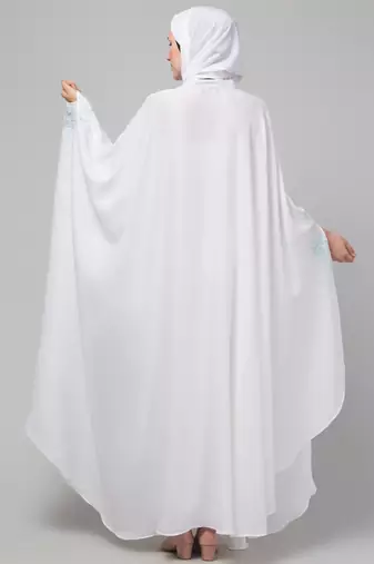 Nazneen embroidered Irani Kaftan with thread embroidered
