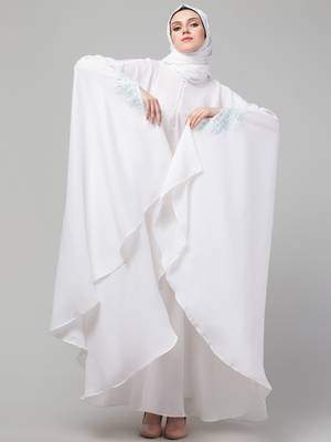 Nazneen embroidered Irani Kaftan with thread embroidered 3