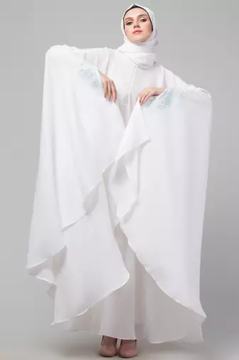 Nazneen embroidered Irani Kaftan with thread embroidered