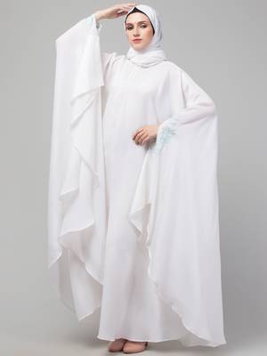 Nazneen embroidered Irani Kaftan with thread embroidered 4