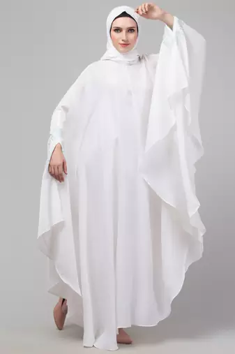 Nazneen embroidered Irani Kaftan with thread embroidered