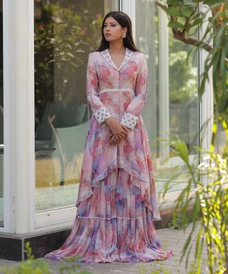 Multi colour gharara set 1