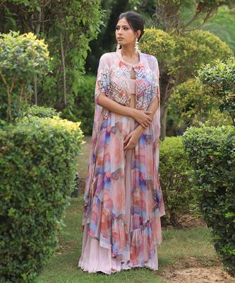 Multi colour gharara set 1
