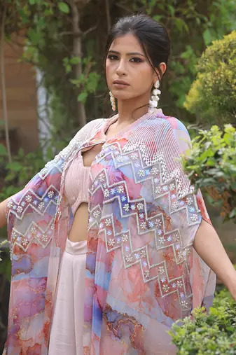 Multi colour gharara set