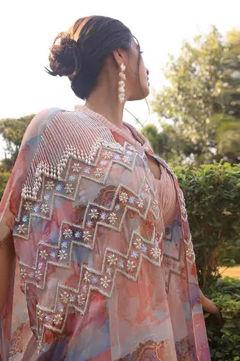 Multi colour gharara set
