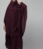 Plum Nida Plain Abaya