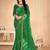 Roop Kashish Green Color Bandhani Print Chiffon Printed Saree And Blouse Piece