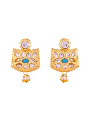 Gold plated choker jewellery set 4