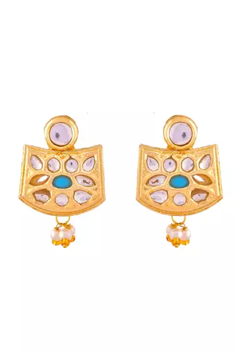 Gold plated choker jewellery set