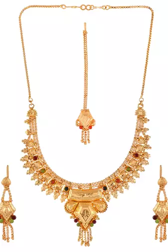 Karnika jewellery set with maangtika