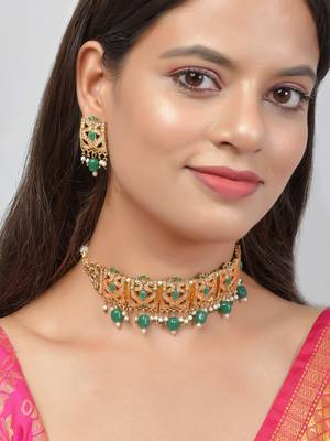 Rajasthani cutwork jewellery set 2