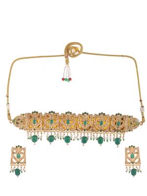 Rajasthani cutwork jewellery set 3