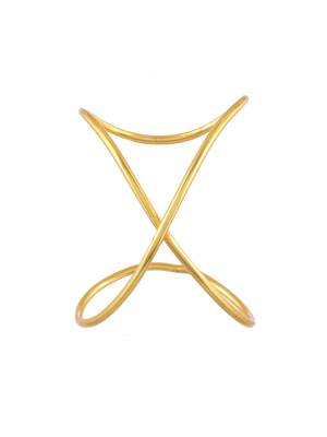 Gold plated aristole designer hair accessory set 4