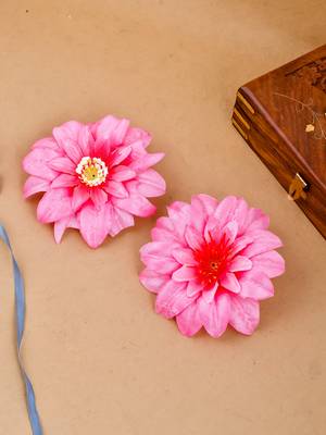 Two pink floral hair accessory 1