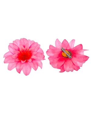 Two pink floral hair accessory 2