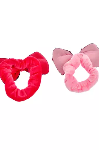 Two sequined velvet fur rubberband