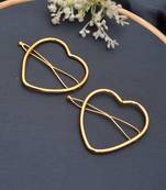 Pair of heart shape bobby pin