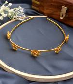 Floral gold plated  hairband