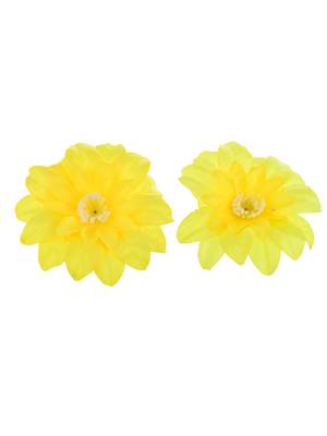 Yellow sunflower hair accessory 2