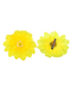 Yellow sunflower hair accessory 3