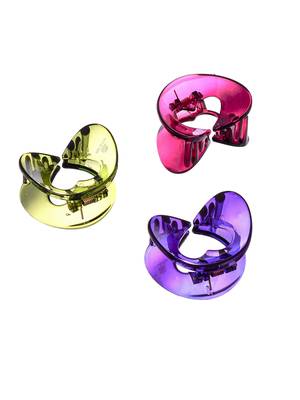 Set of 3 heart claw clip 3