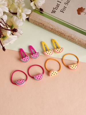 Set of 6 mushroom hair accessory set 1
