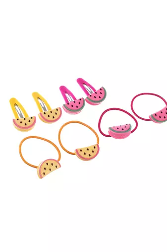 Set of 6 mushroom hair accessory set