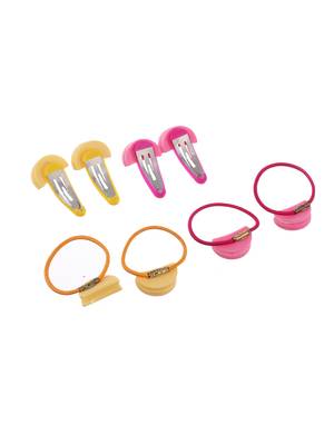 Set of 6 mushroom hair accessory set 3