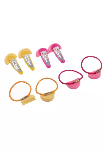 Set of 6 mushroom hair accessory set