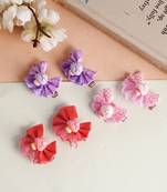 Set of 6 lace mushroom alligator hair clip set
