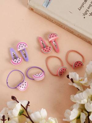 Set of 8 watermelon hair accessory set 1