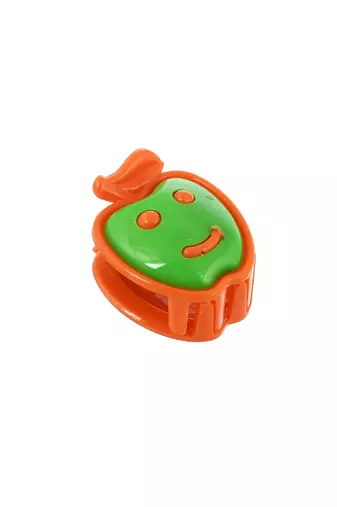 Set of 10 smiley claw clip hair accessory