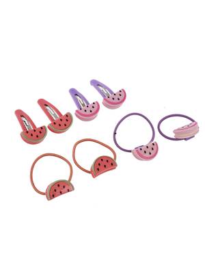Set of 8 watermelon hair accessory set 2