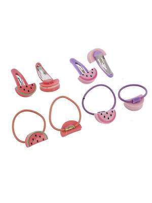 Set of 8 watermelon hair accessory set 3
