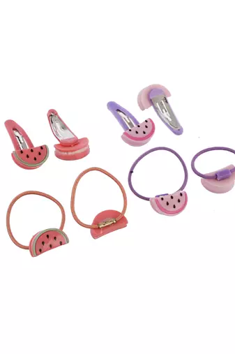 Set of 8 watermelon hair accessory set