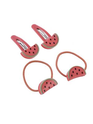 Set of 8 watermelon hair accessory set 4