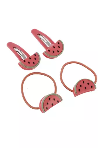Set of 8 watermelon hair accessory set