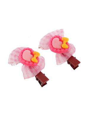Set of 6 bow lace hair alligator clip 3
