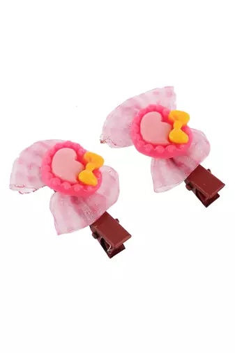 Set of 6 bow lace hair alligator clip