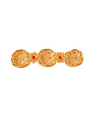 Gold plated embellished hair barrette accessory 3