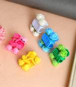 Flower embellished claw clip hair accessory