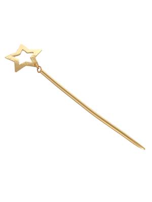Pentagon gold shooting star hairstick 4