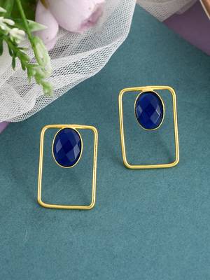 Gold plated drop earrings 1