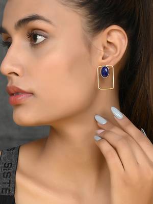 Gold plated drop earrings 2
