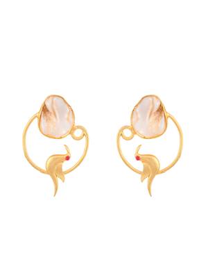 Gold plated bird earrings 3