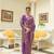 Kimisha women's purple silk woven saree with unstitched blouse piece