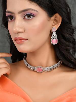 Pink quartz ad jewellery set 2